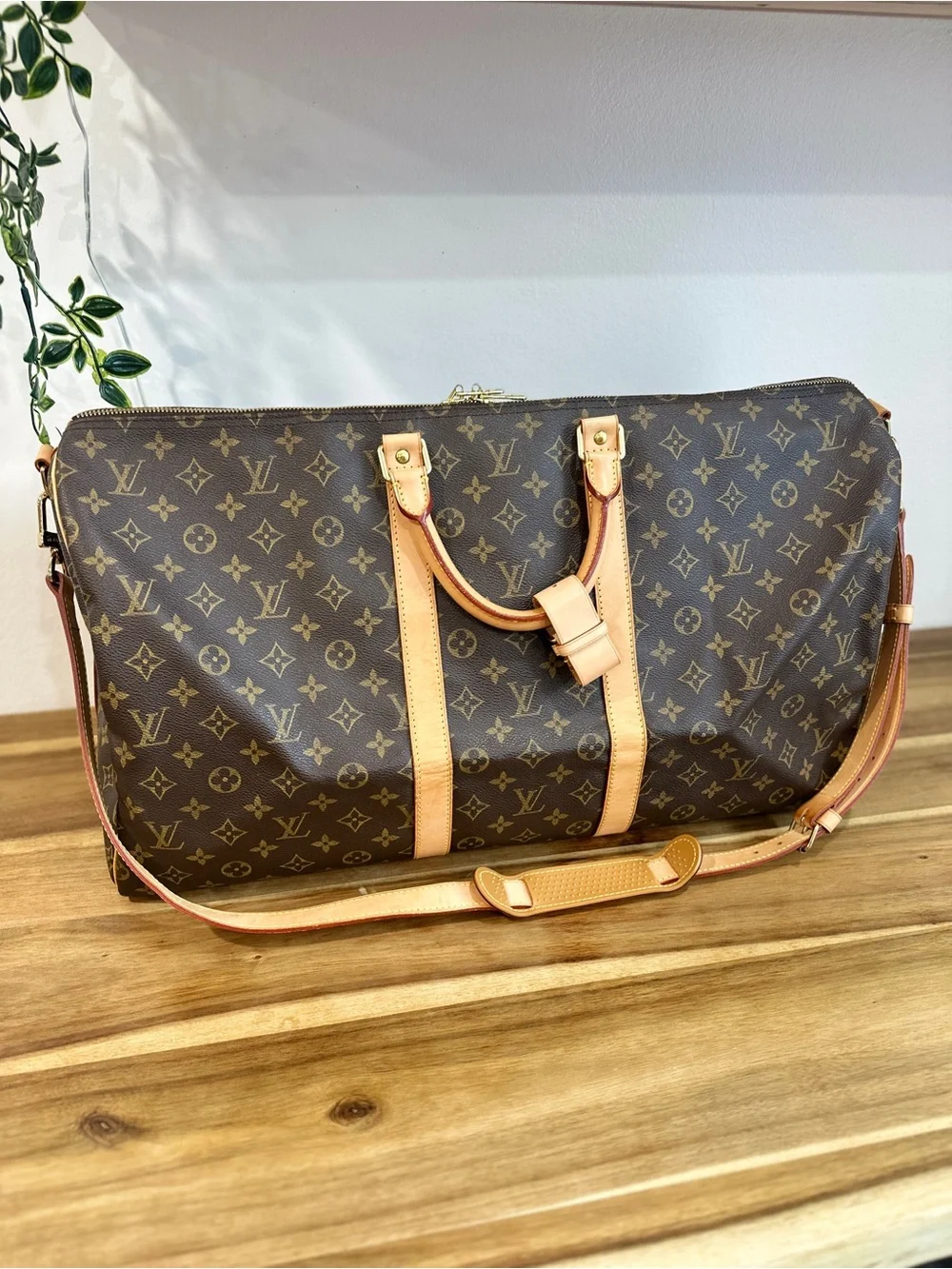 LOUIS VUITTON BANDOULIERE 55 MONOGRAM CANVAS - Picture 4 of 16